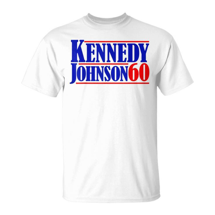 Kennedy Johnson '60 Vintage Vote For President Kennedy T-Shirt