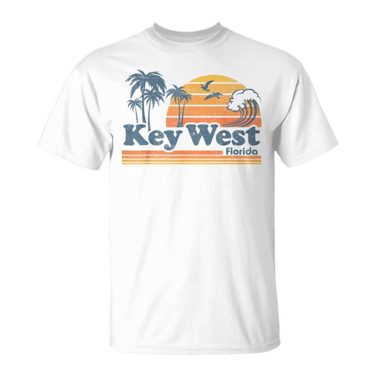 Key West Florida Beach Vintage Spring Break Vacation Retro T-Shirt