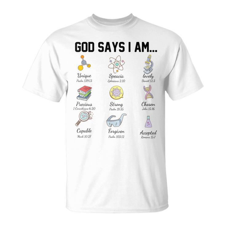 Lab Tech God Says I Am Lab Week 2024 Medical Assistant T-Shirt