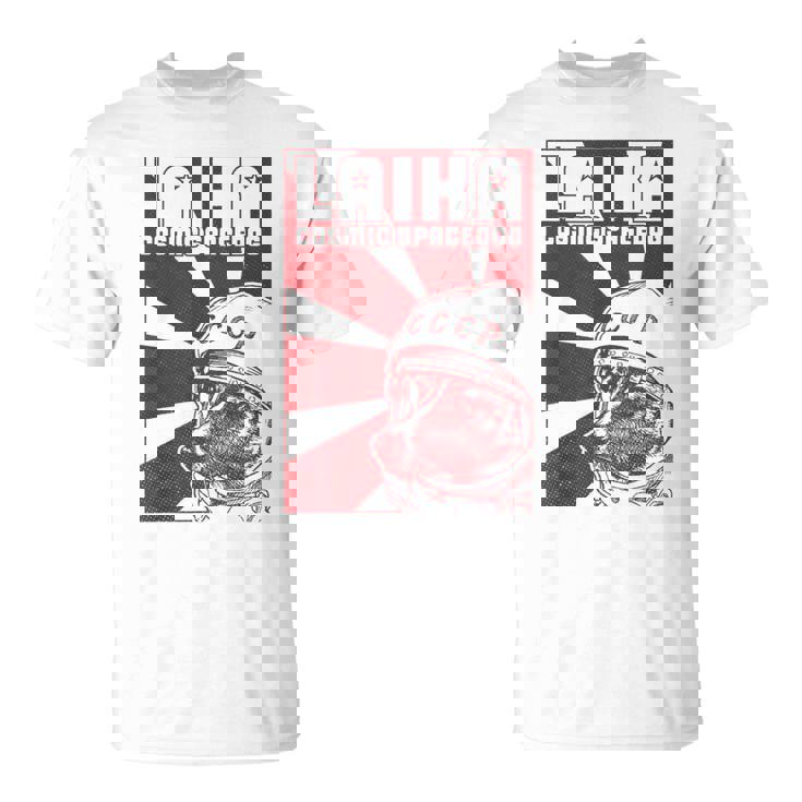 Laika Sputnik Perro Espacial Udssr Camiseta unisex