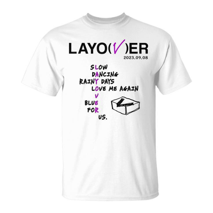 Layover For K-Pop Lover Army Bangtan Saranghae V T-Shirt