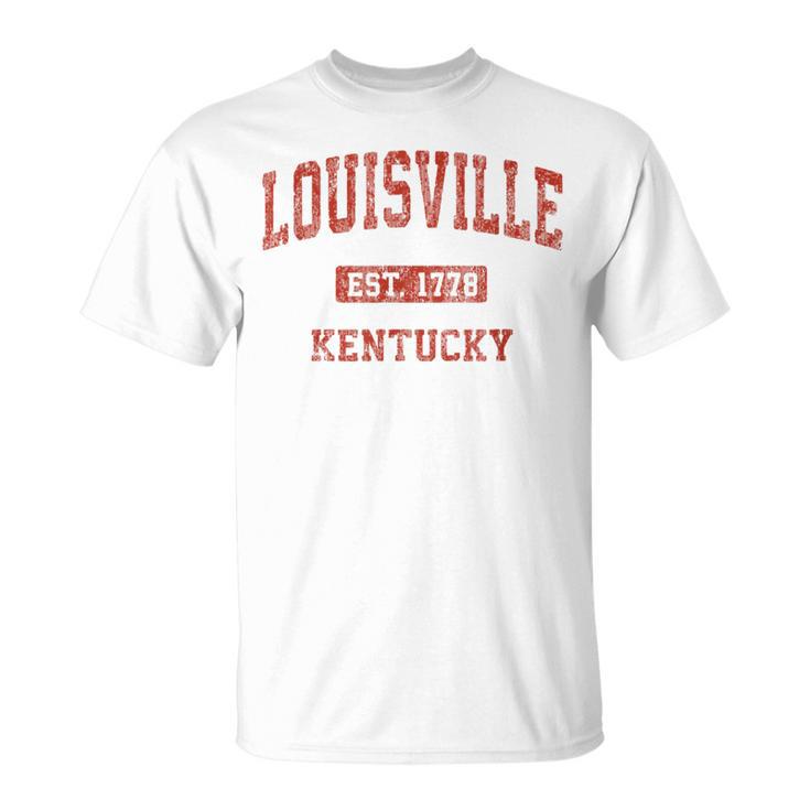 Louisville Kentucky Ky Vintage Athletic Sports T-Shirt