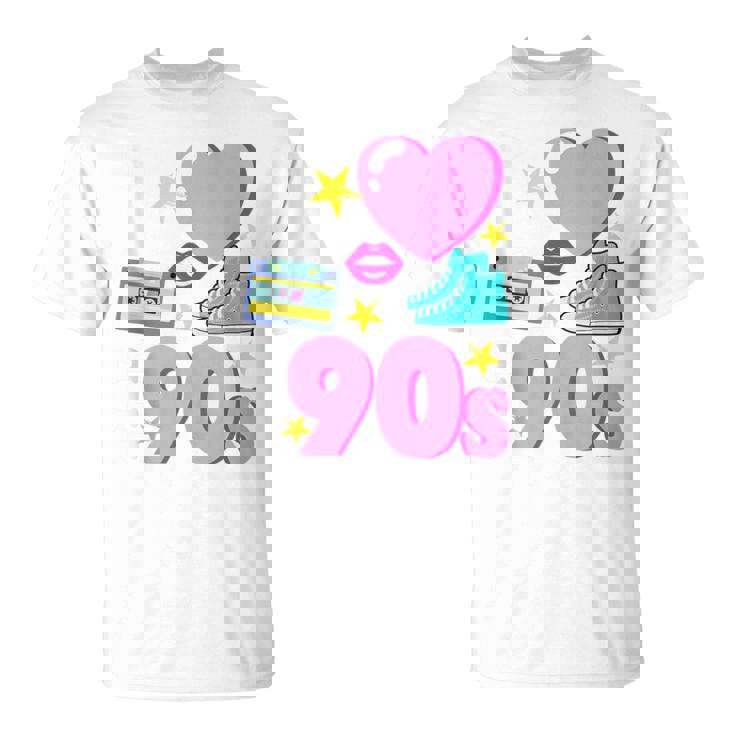 I Love The 90S Disco Retro Regalo Nacido En Los 90 Sin Mangas Camiseta unisex