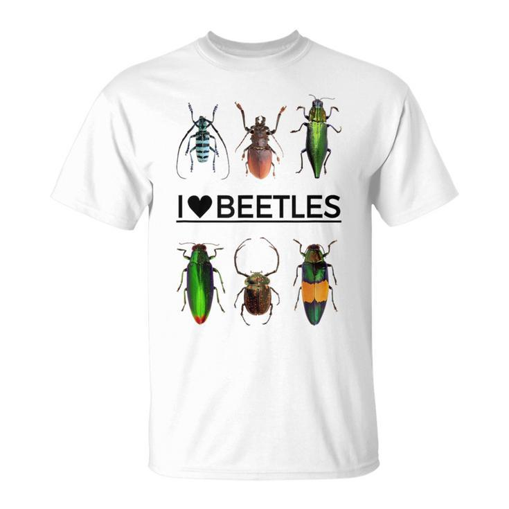 I Love Beetles- Insect Bug Lover T-Shirt