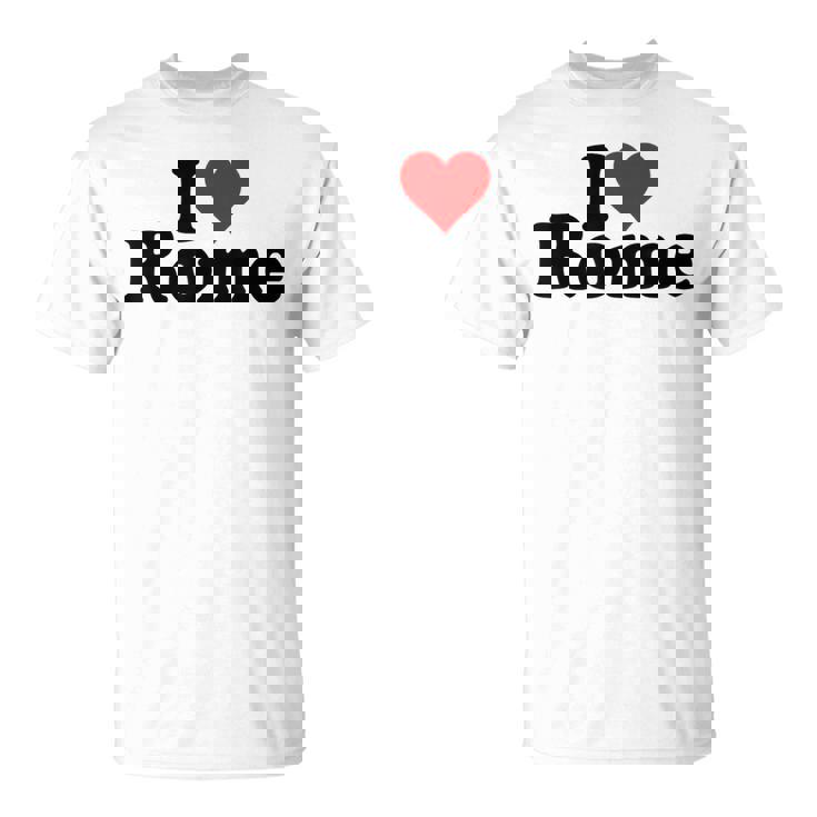 I Love Heart Roma Italia Camiseta unisex