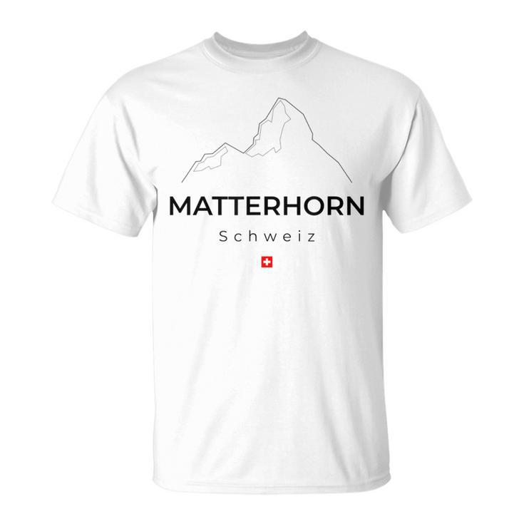 Matterhorn Switzerland Mountaineering Hiking Climbing T-Shirt