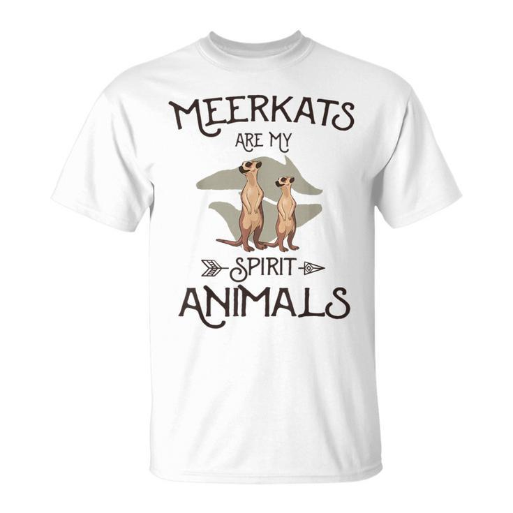 Meerkats Are My Spirit Animals Cool Vintage Meerkat T-Shirt