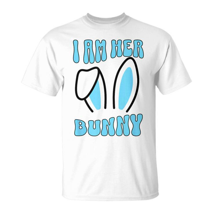 Men's Matching Couple Easter Husband I Am Her Bunny T-Shirt