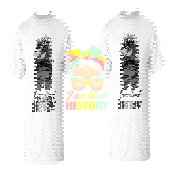 ファッション Messy Bun Hair I Am Black History African American Women T-Shirt 71PdSQ-Rt6L._AC_SY350_QL65_.jpg