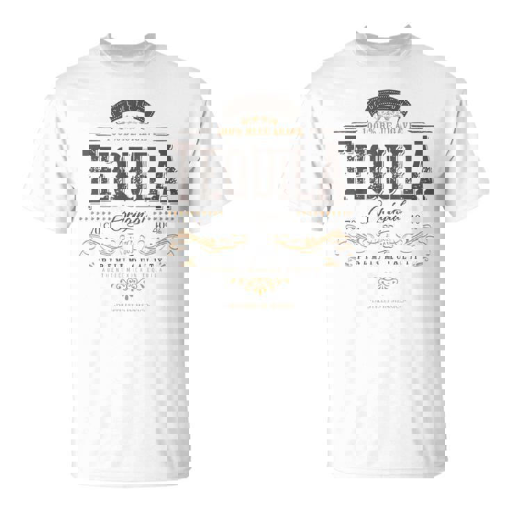 Mexican Tequila Cinco De Mayo Vintage Distressed Labell T-Shirt