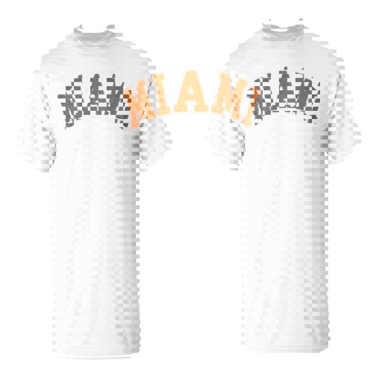 Miami Florida Retro Vintage Weathered T-Shirt