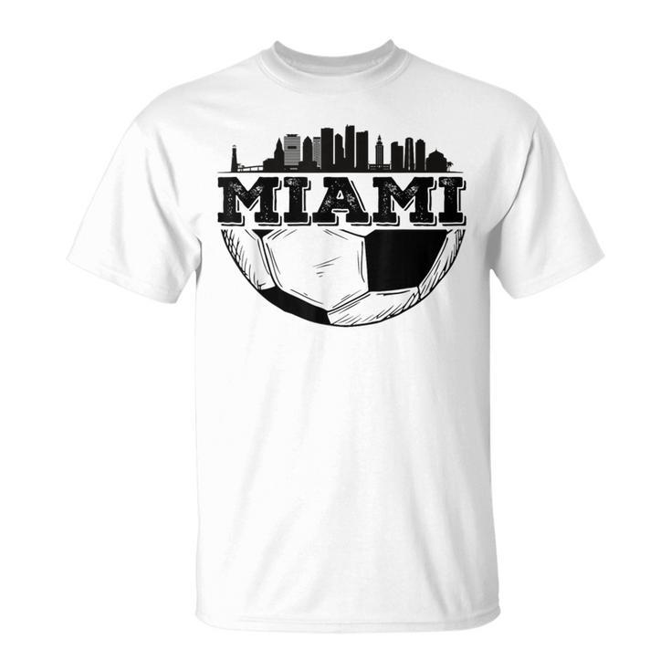 Miami Soccer Distressed Futbol 305 T-Shirt