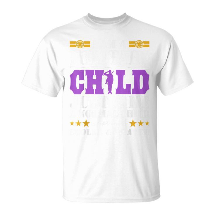 I Am A Military Child Purple Up For Military Child Month T-Shirt