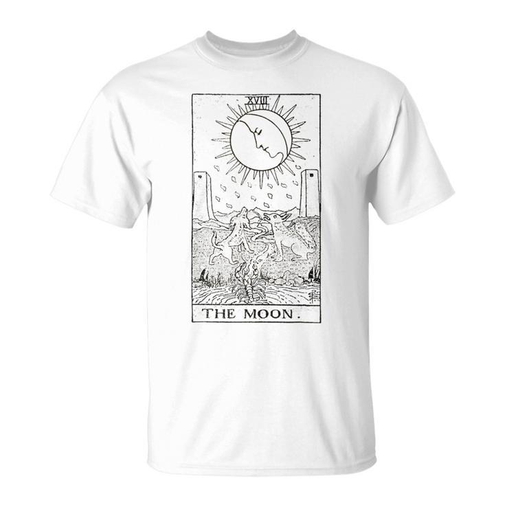 The Moon Tarot Card Vintage T-Shirt