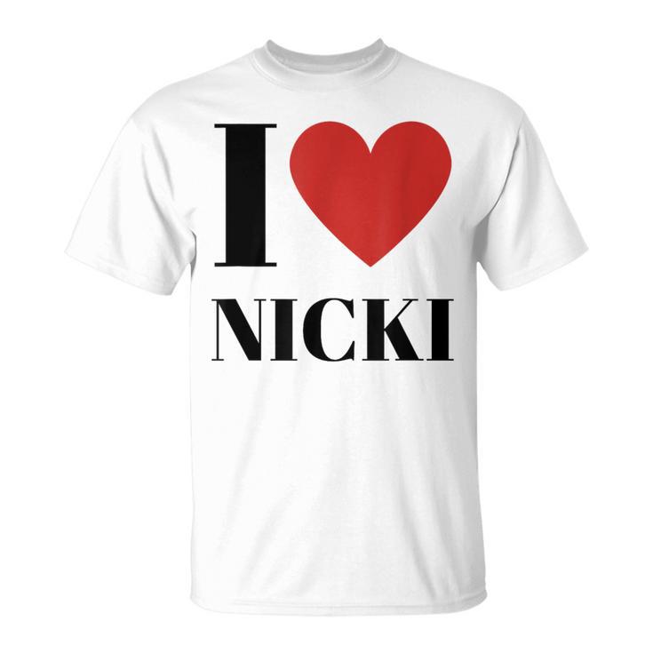 Name Geschenke Idee Lustig Nicki T-Shirt