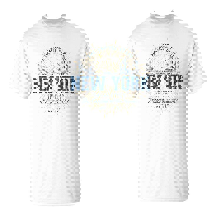 New York Estados Unidos Estilo Retrointage Nueva York Camiseta unisex