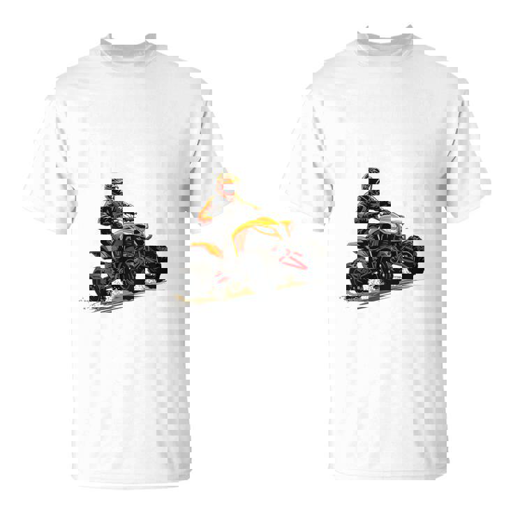Niños 8 Años De Edad Quad Fiesta De Cumpleaños Tema Atv 4 Wheeler Camiseta unisex