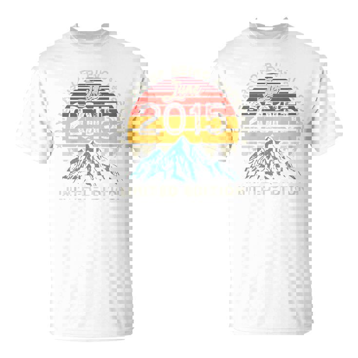 Niños Hecho En 2015 Nacido En Junio De 2015 Noveno Cumpleaños Camiseta unisex