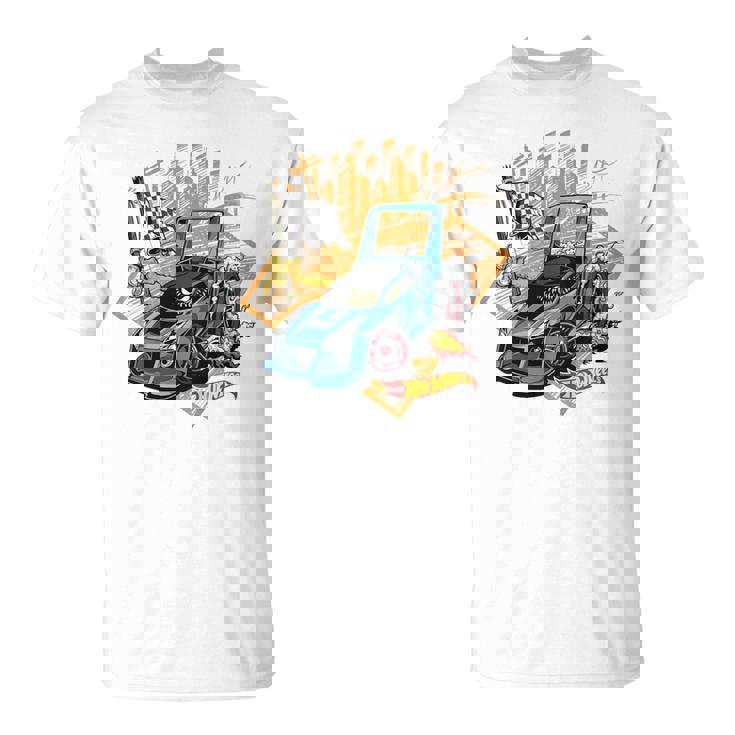 Niños Hot Wheels Coche De Dibujos Animados Niños Camiseta unisex