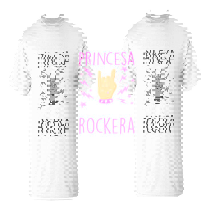 Niños No Soy Una Princesa Soy Una Rockera Camiseta unisex