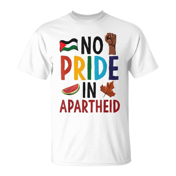 No Pride In Apartheid South Africa Watermelon Maple Leaf T-Shirt