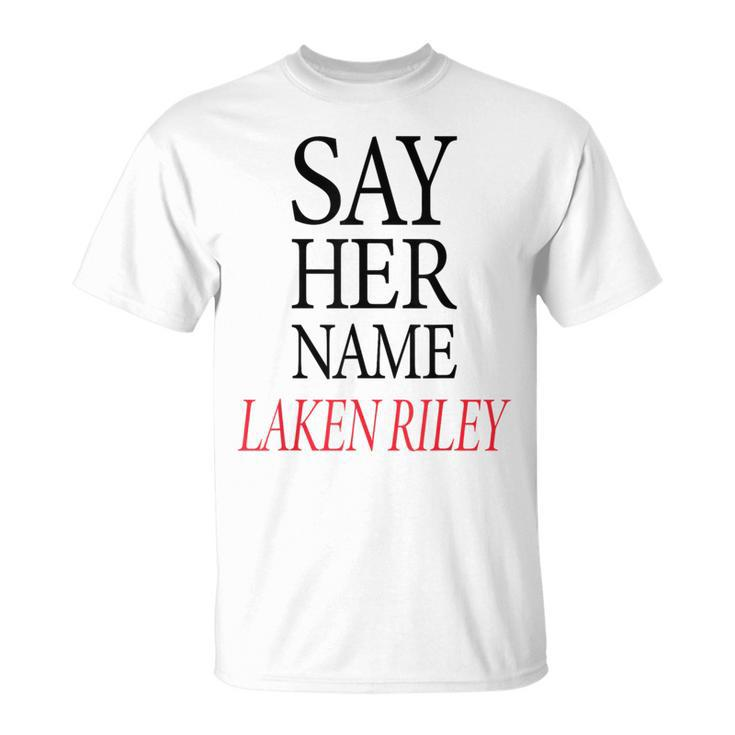 Official Say Her Name Laken Riley Apparel T-Shirt