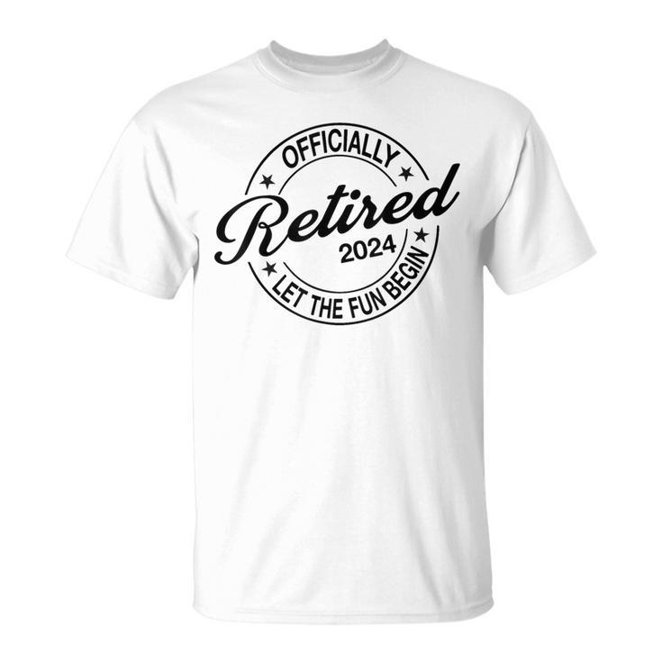 Officially Retired 2024 Retirement Party T-Shirt