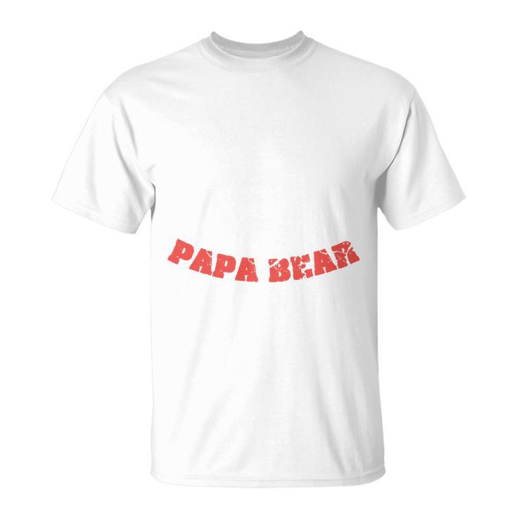 Papa Bär König Dad Stolzer Daddy Familie Legende Mann T-Shirt