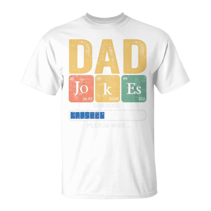 Papa- Papa Witze Loading Regelmäßigatertag T-Shirt