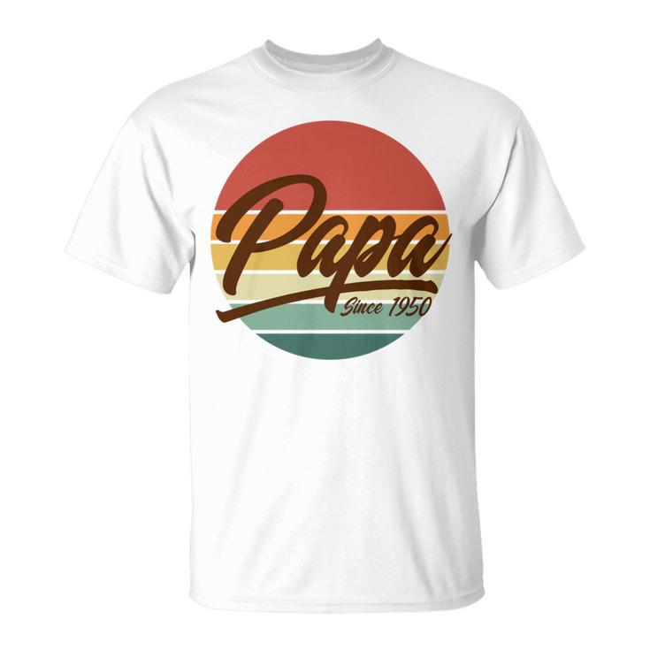 Papa Seit 1951 70 Geburtstag 70 Jahre Alt Papa T-Shirt