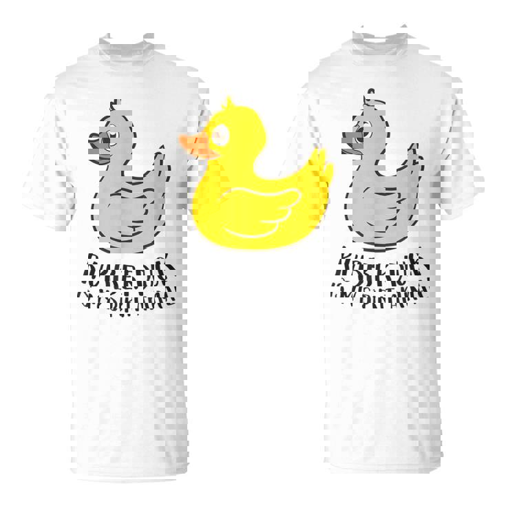 Pato De Goma Espíritu Animal Pato Camiseta unisex
