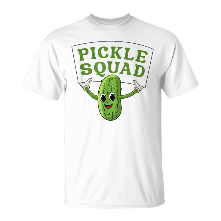 Pickle Squad Cucumber Vegan Pickles Lover T-Shirt