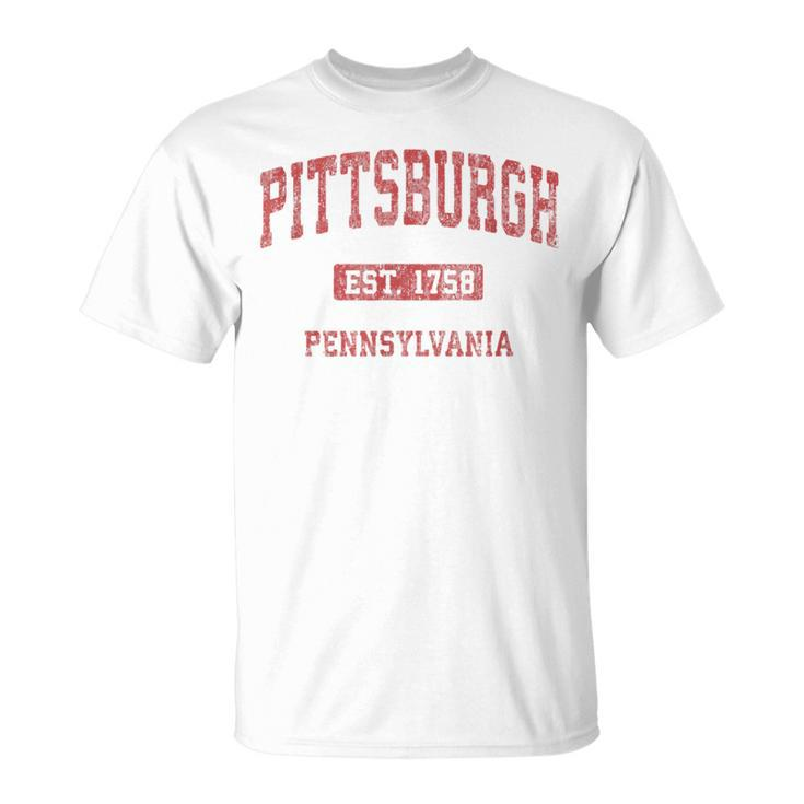 Pittsburgh Pennsylvania Pa Vintage Athletic Sports T-Shirt