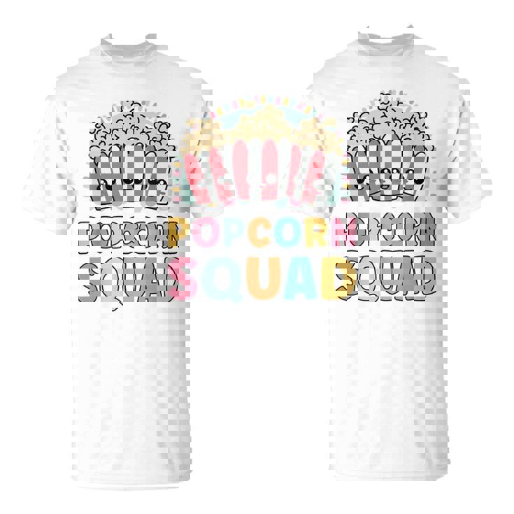 Popcorn Squad Matching For Girls Cinema Movie Night T-Shirt