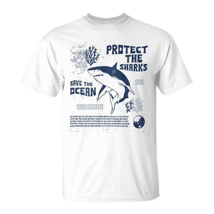 Protect The Local Sharks Scuba Diving Save The Ocean T-Shirt