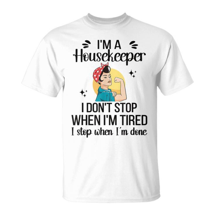 Proud Housekeeper Appreciation Cleaning Housekeeping T-Shirt