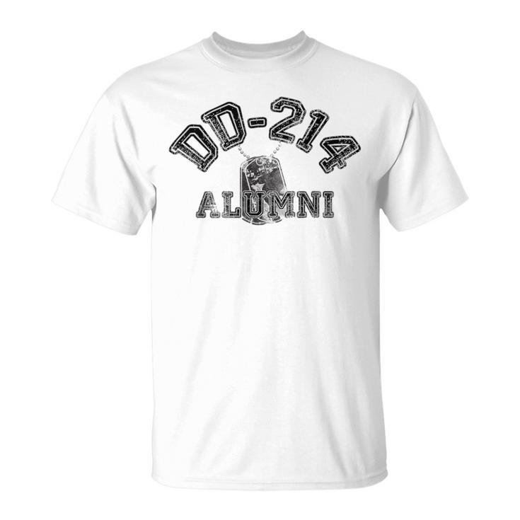 Proud Veteran Dd214 Alumni Dog Tag For Vets T-Shirt