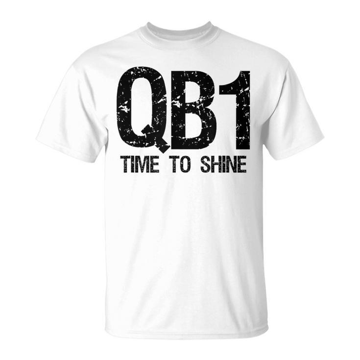 Qb1 Football Team Starting Quarterback T-Shirt