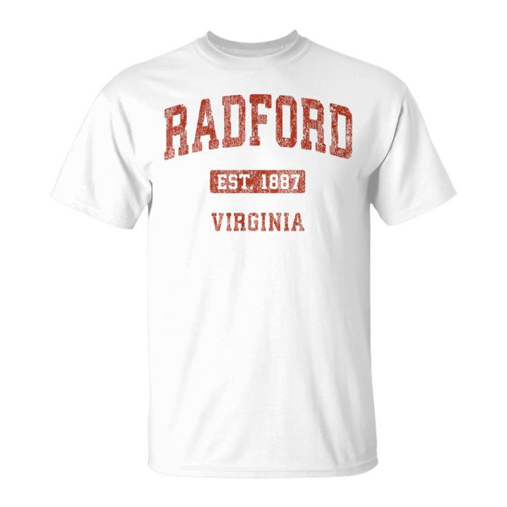 Radford Virginia Va Vintage Athletic Sports T-Shirt