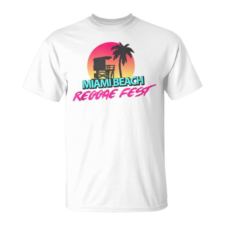 Retro Miami Beach Florida Retro Vintage Style T-Shirt