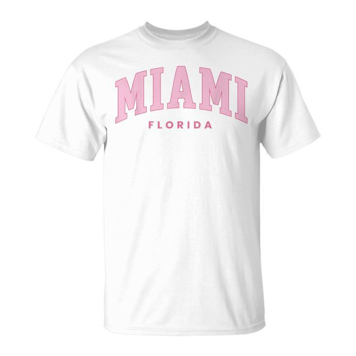 Retro Miami Florida Vintage Preppy Throwback Girls Kid T-Shirt