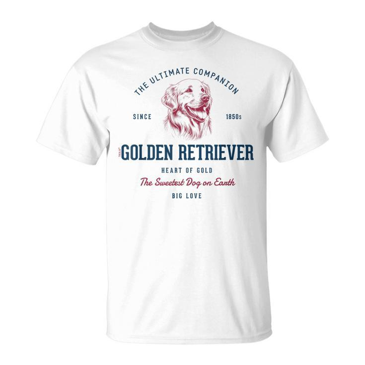 Retro Styled Vintage Golden Retriever T-Shirt