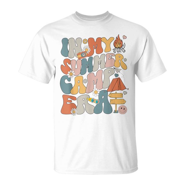 Retro In My Summer Camp Era Camping Crew Last Day Of School T-Shirt