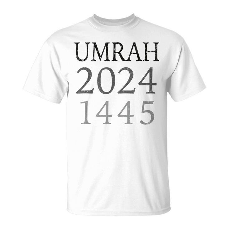 Retro Umrah 2024 Crew Uniform 1445 Umra Group Pilgrim Squad T-Shirt