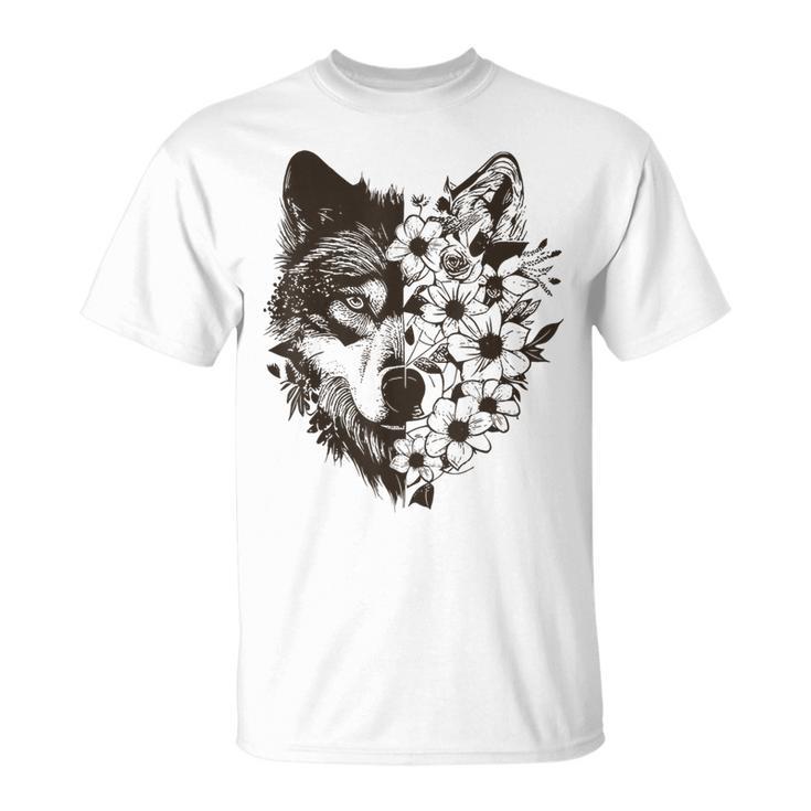 Therian Alpha Wolf Grunge Aesthetic T-Shirt