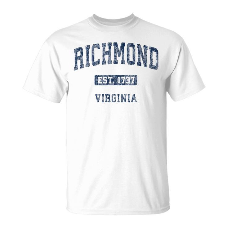 Richmond Virginia Va Vintage Athletic Sports T-Shirt