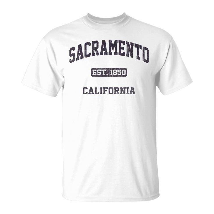 Sacramento California Ca Vintage State Athletic Style T-Shirt