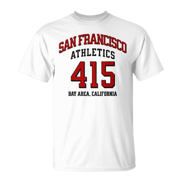 San Francisco Athletics 415 The Bay Area Ca Area Code 415 T-Shirt