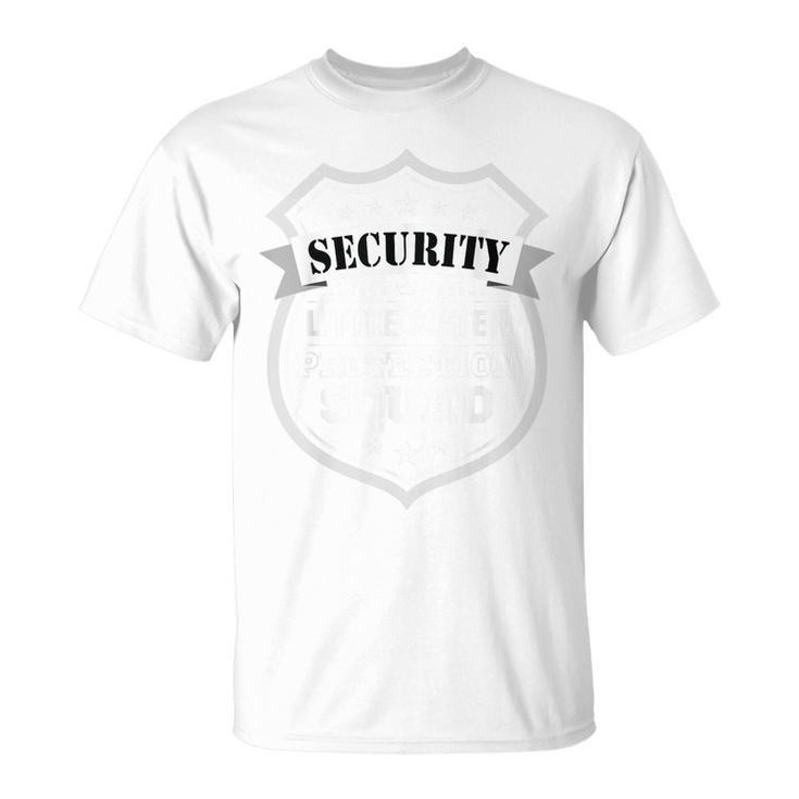 Security Little Sister Protection Squad Big Brother Birthday T-Shirt