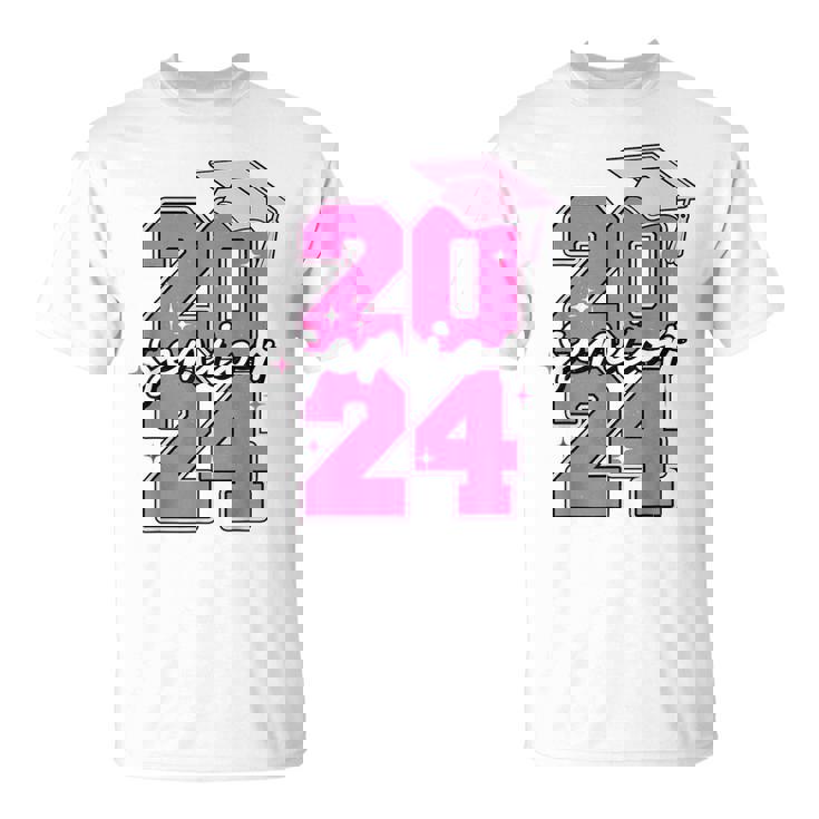 Senior 2024 Pink Graduation Class Of 2024 Graduate Men's T
